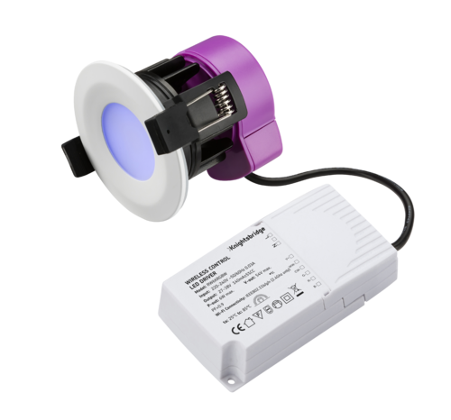 230V IP65 6W Fire-rated RGB  and CCT Wi-Fi Downlight