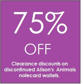 Alison's Animals Notecard Wallets
