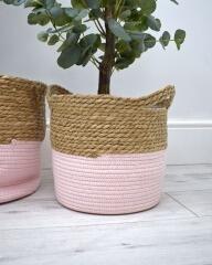 Sea Grass Storage Basket with Handles.  27cm