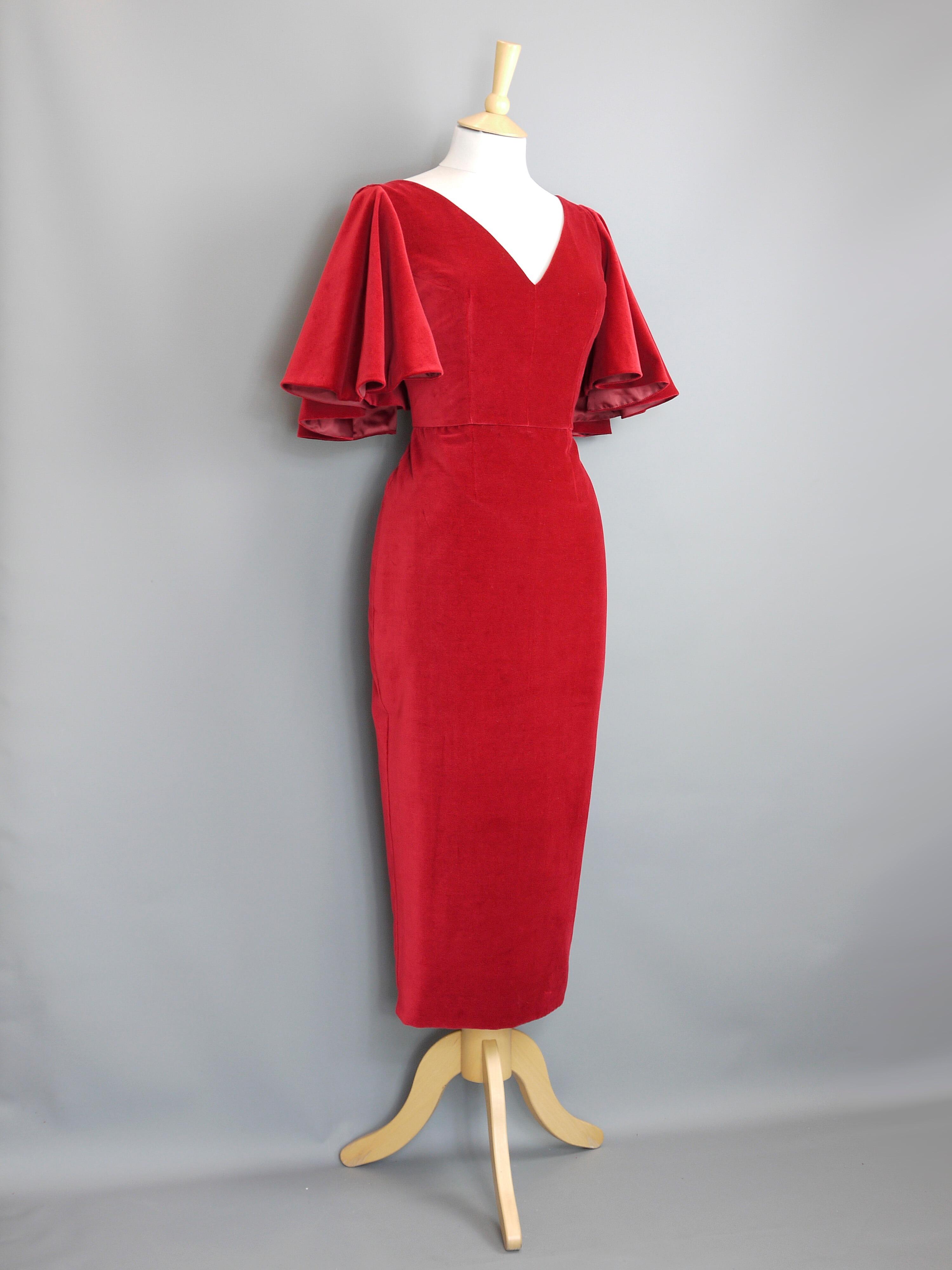 Velvet butterfly dress sale