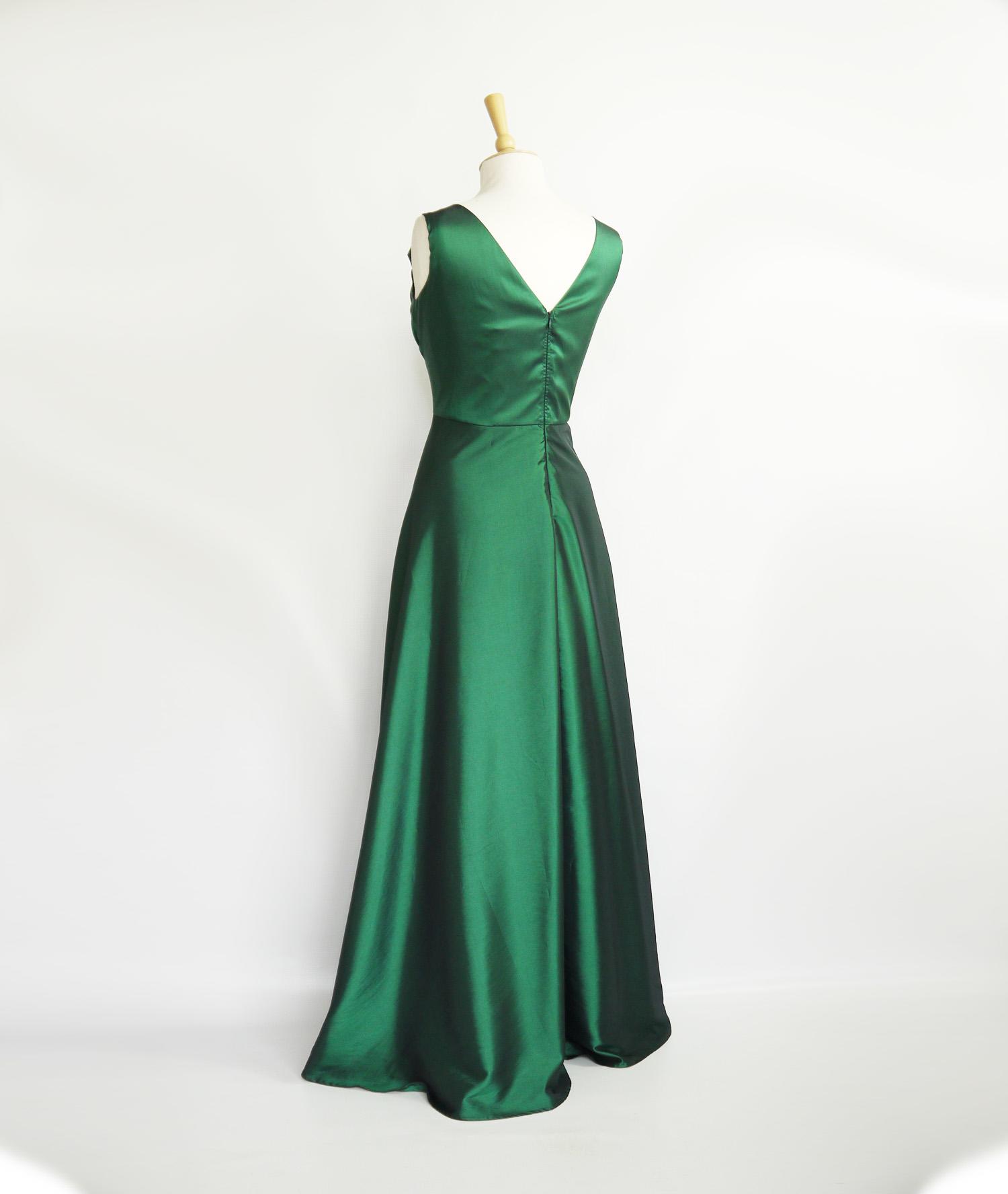 Green 2025 taffeta dress