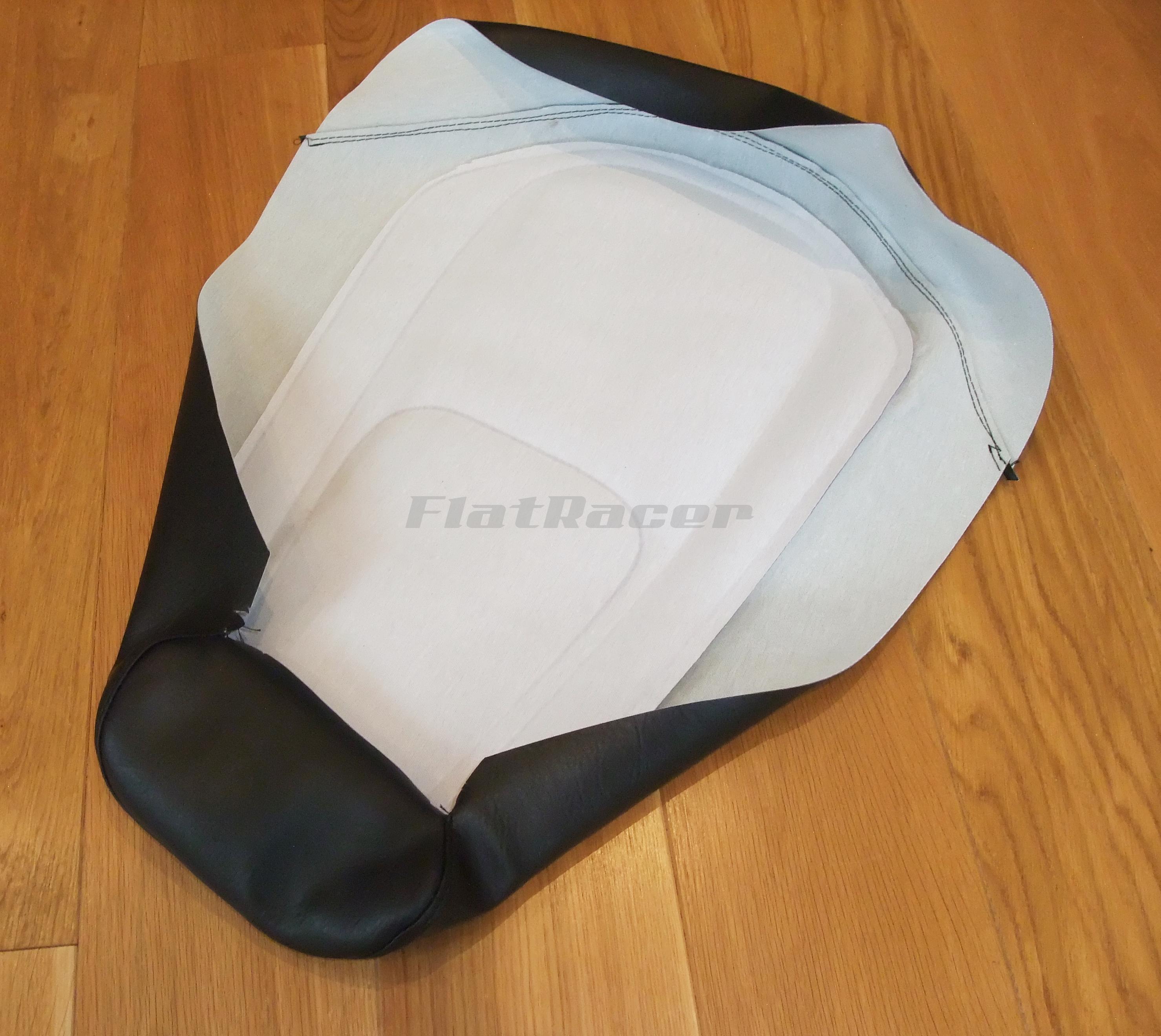 FlatRacer BMW R90S (1973) dual seat replica replacement seat cover - PLAIN PATTERN TYPE
