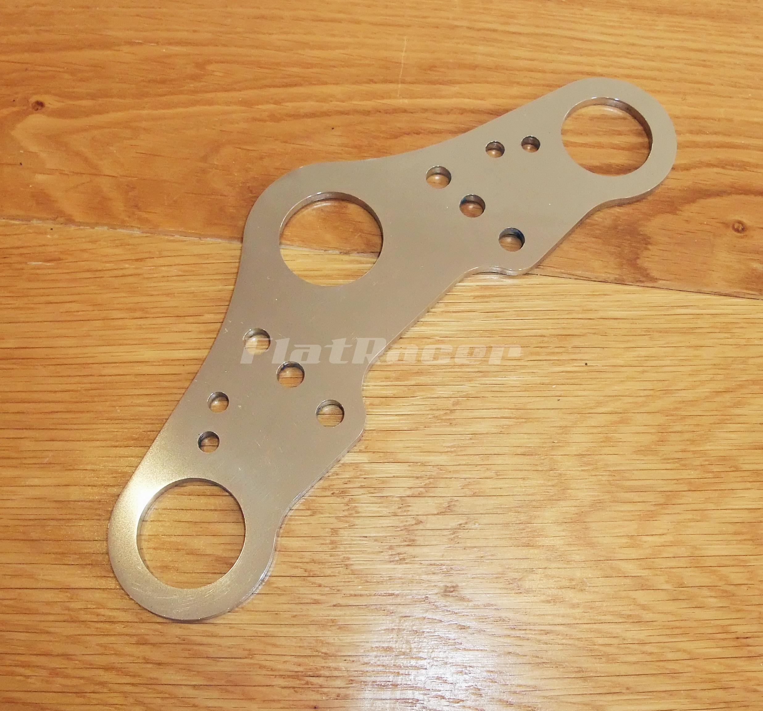 FlatRacer BMW R80 G/S (80-87) stainless steel top yoke plate
