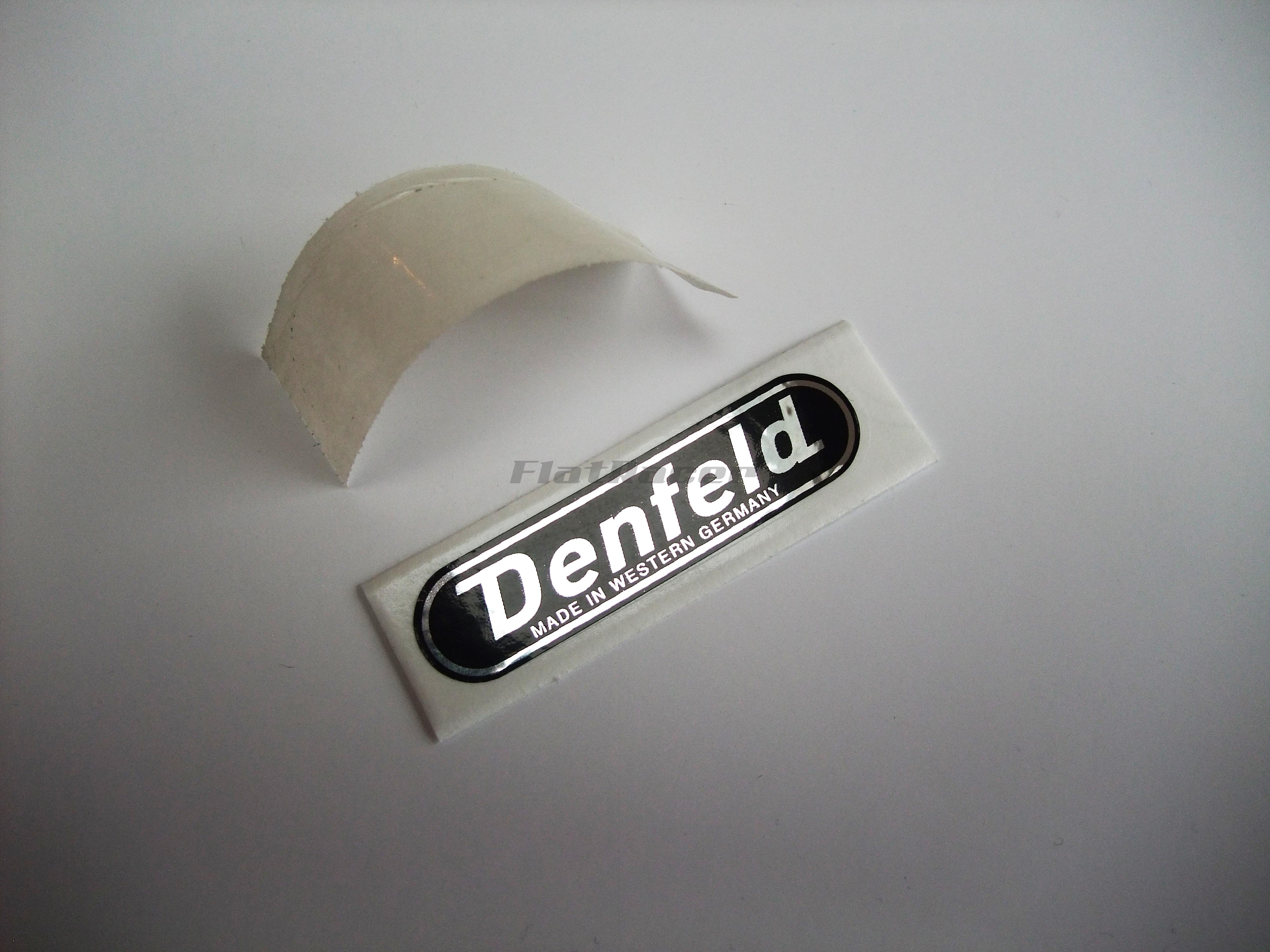 Denfeld black & chrome sticker