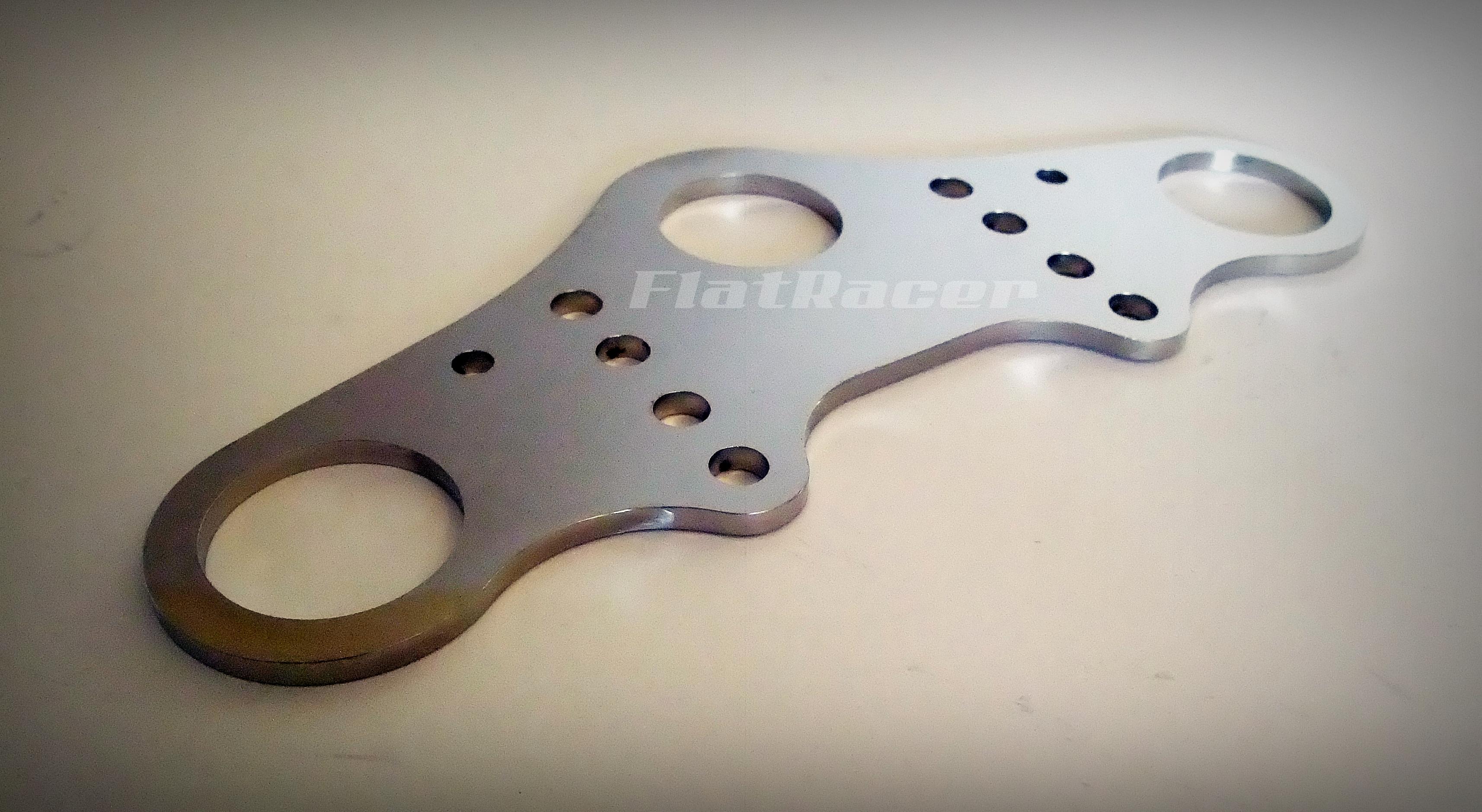 FlatRacer BMW Airhead Boxer Monolever (85-96) stainless steel top yoke plate