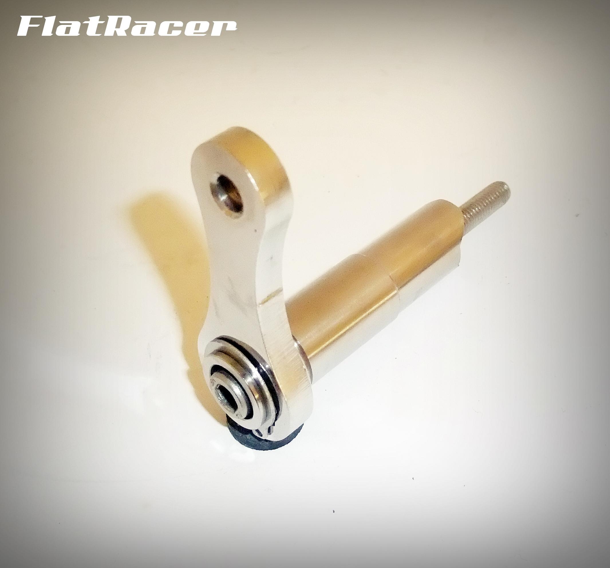 FlatRacer BMW R2v Airhead Boxer stainless steel Kinematic short gear lever