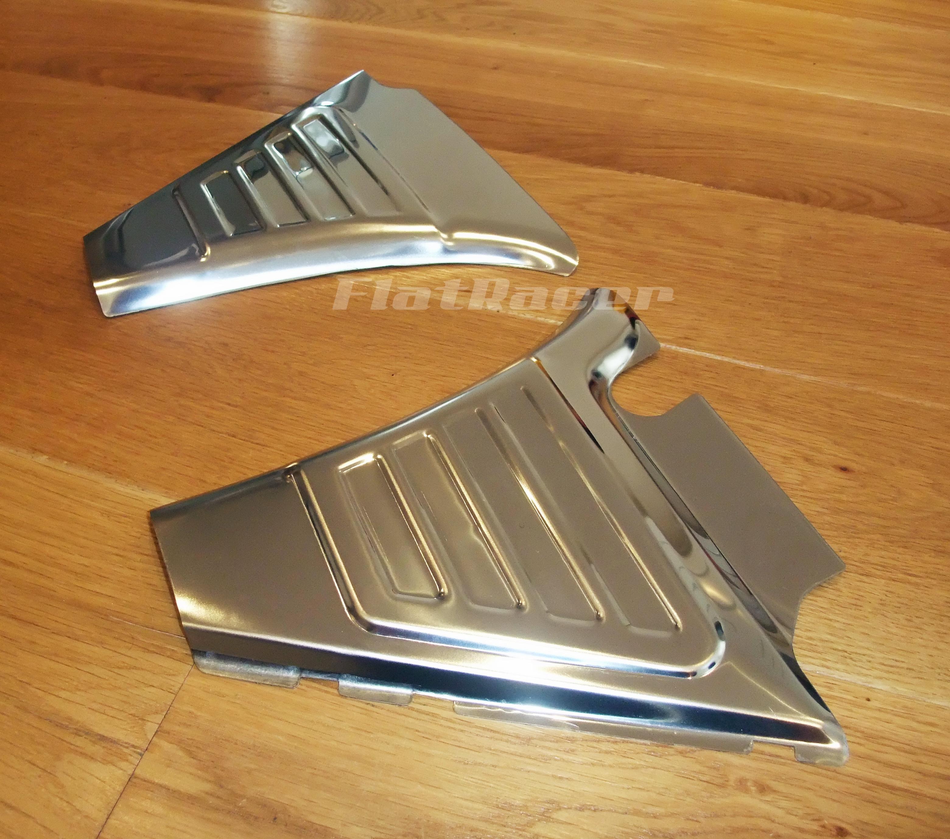 FlatRacer BMW /5 replica stainless steel battery covers / side panels (pair)