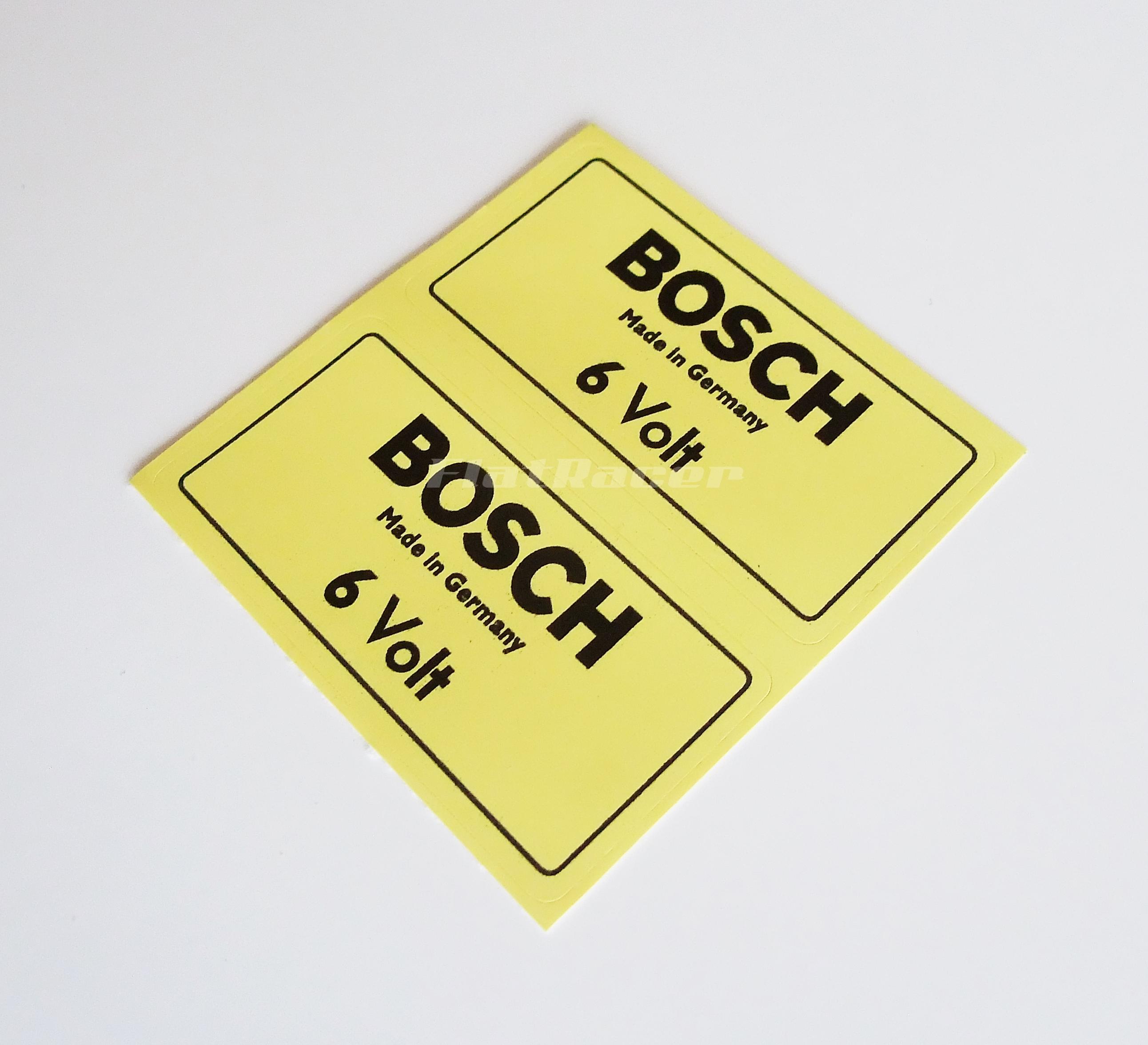 BMW Bosch 6v ignition coil yellow stickers (pair)
