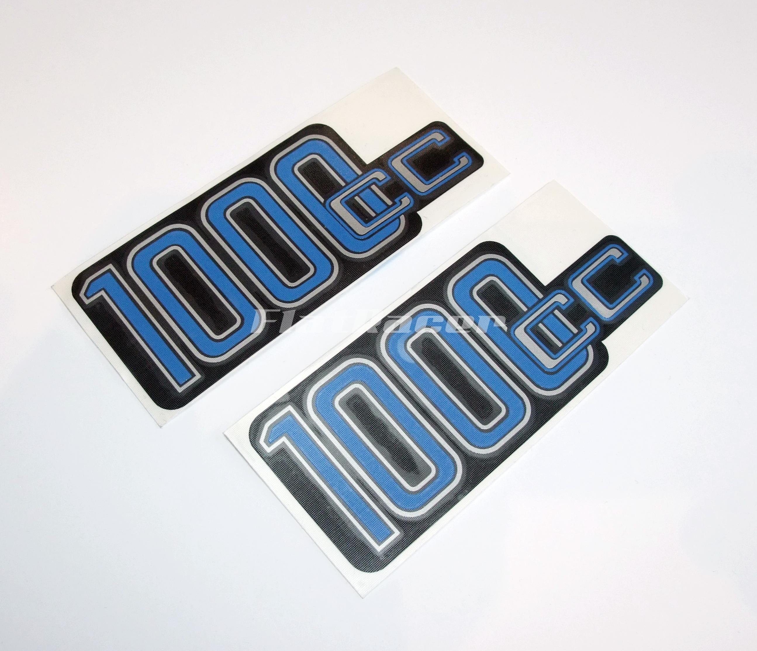 BMW 1000cc battery side panel cover transfers (pair) - Blue & Silver - 46631235655