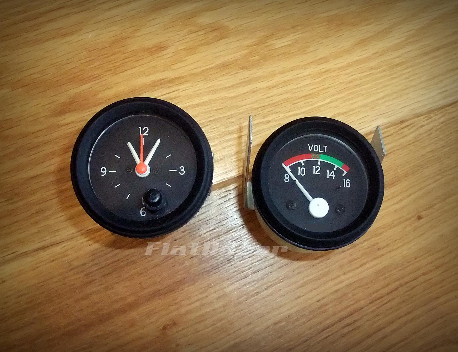 FlatRacer alternative BMW R90S clock & voltmeter set