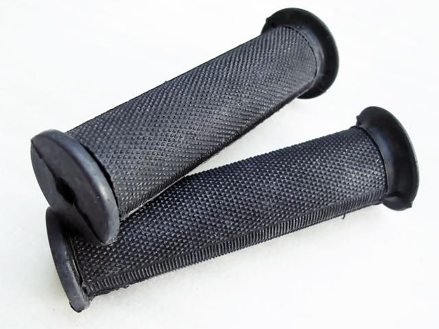 Amal pattern handlebar black rubber hand grips