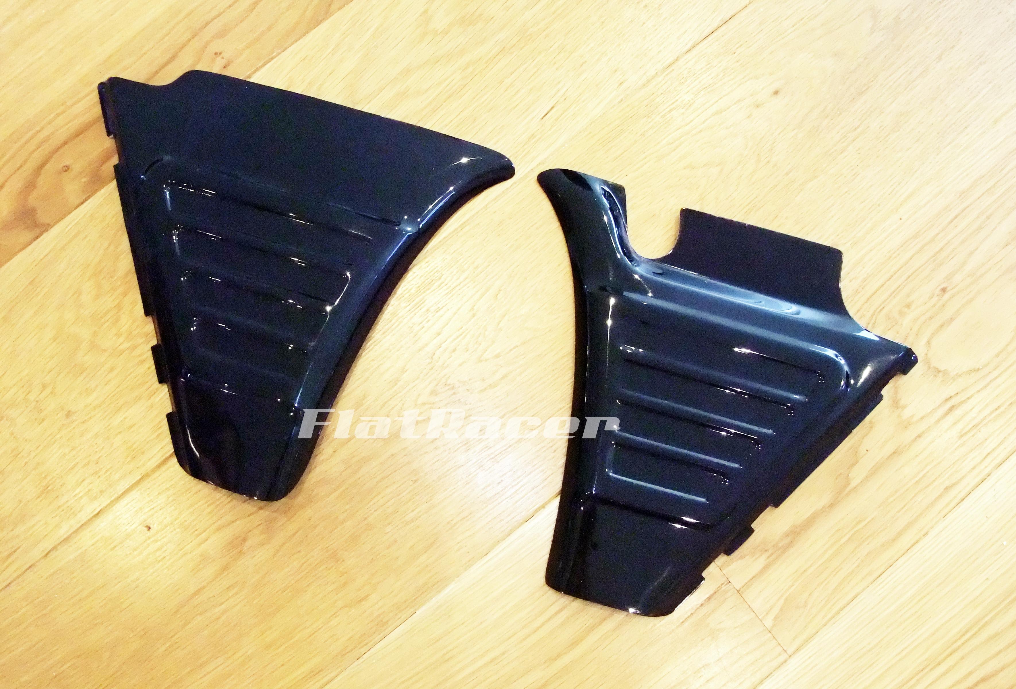 FlatRacer BMW /5 replica fibreglass battery covers / side panels (pair) - BLACK