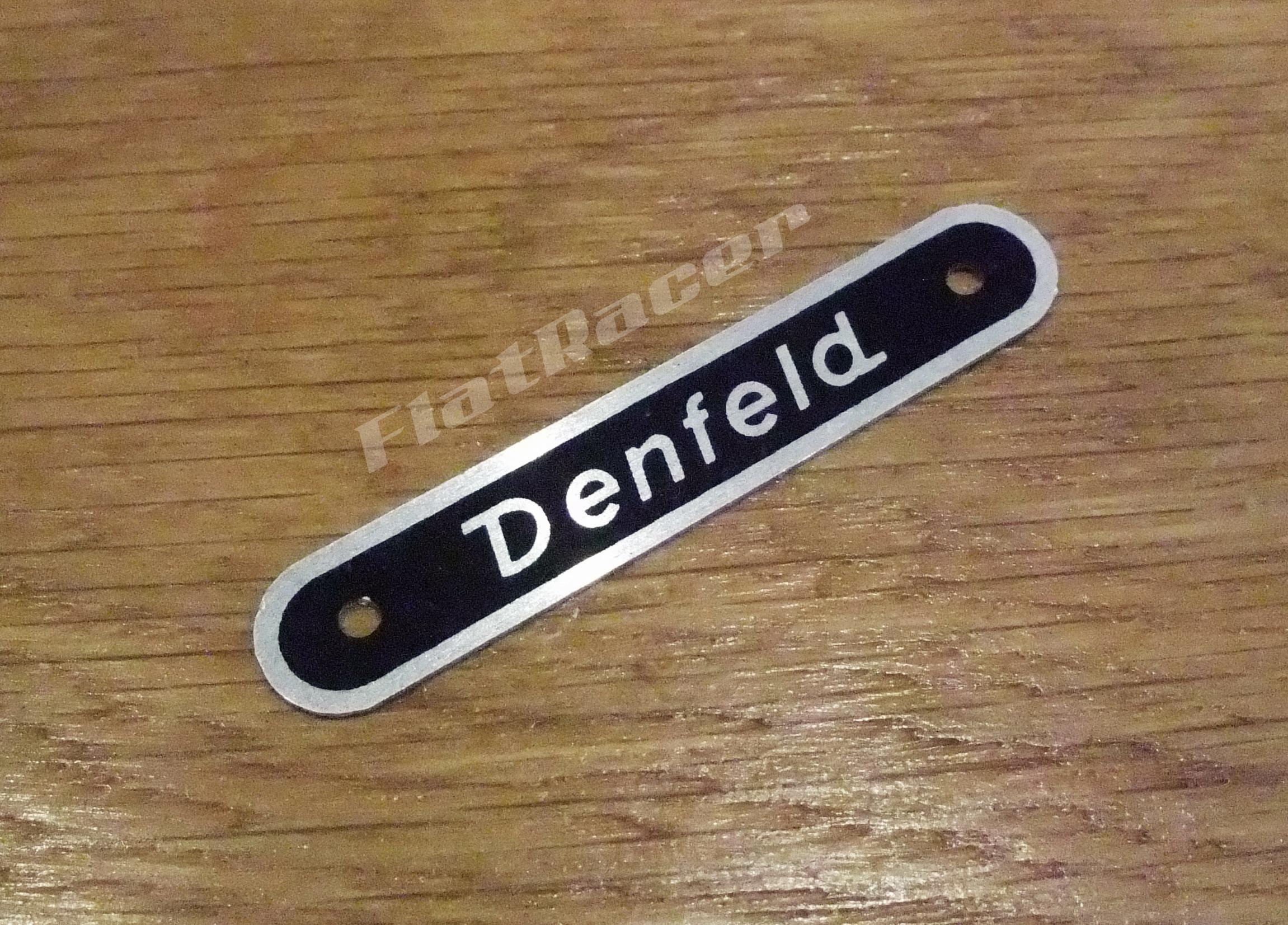 Denfeld alloy BMW seat label
