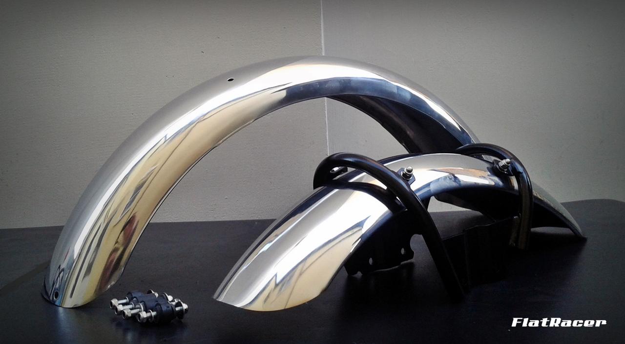 FlatRacer BMW /6 & early /7 Series stainless steel mudguard combo