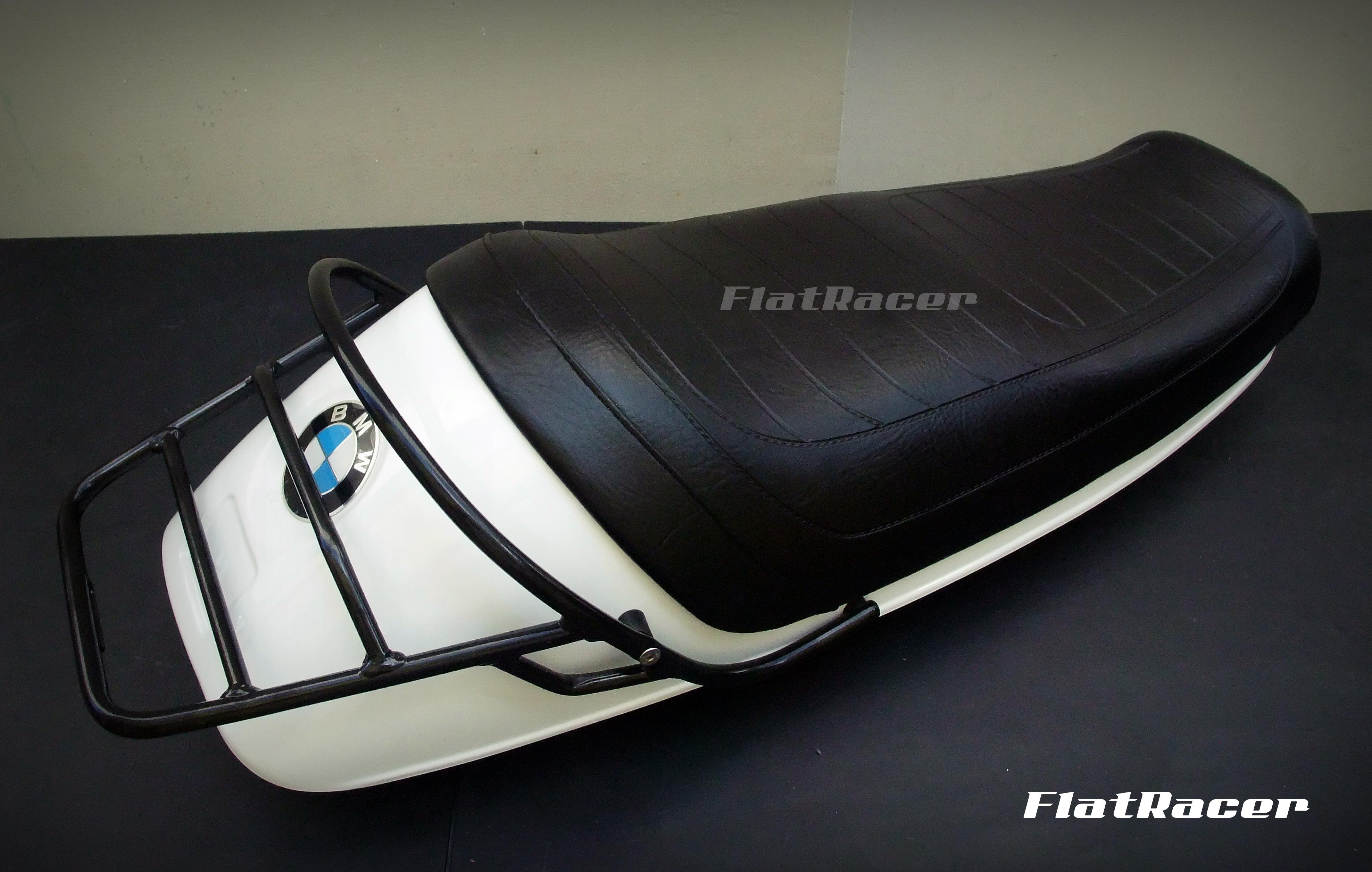 FlatRacer BMW R90S & /7 Series (73-84) seat luggage rack - black