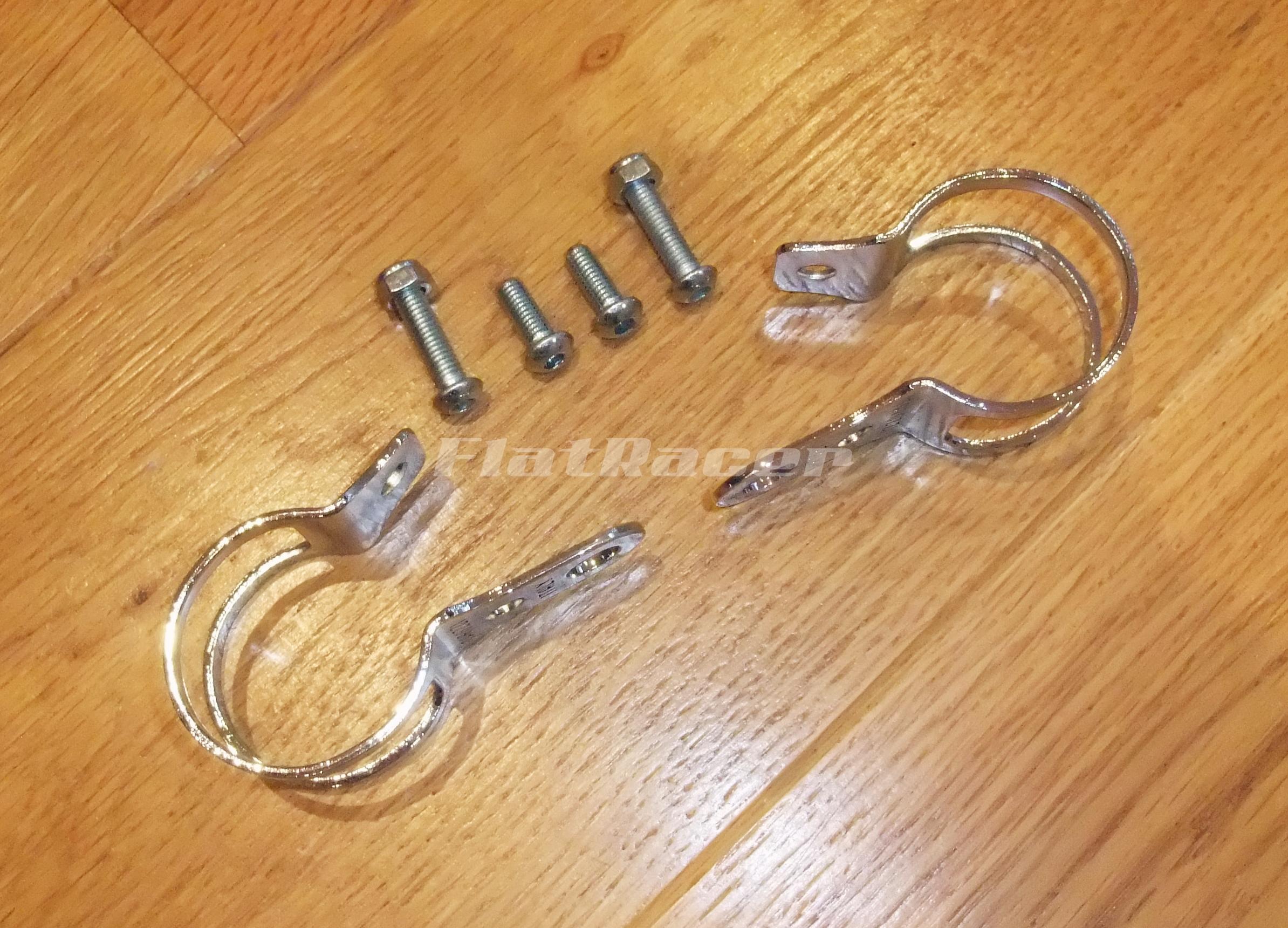 Tarozzi indicator chrome clamps (pair)