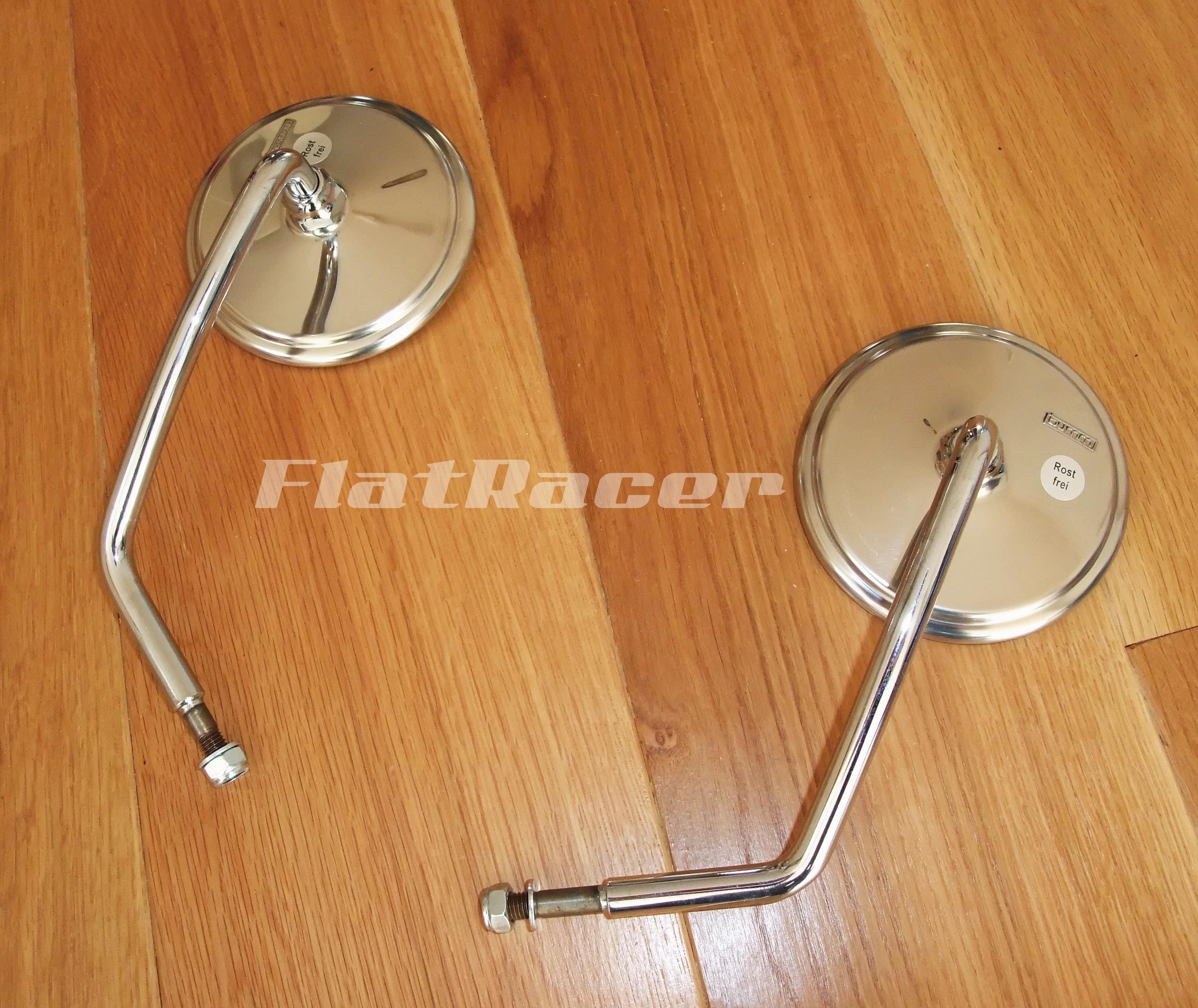 BMW Airhead Boxer Chrome & Stainless mirrors (pair)