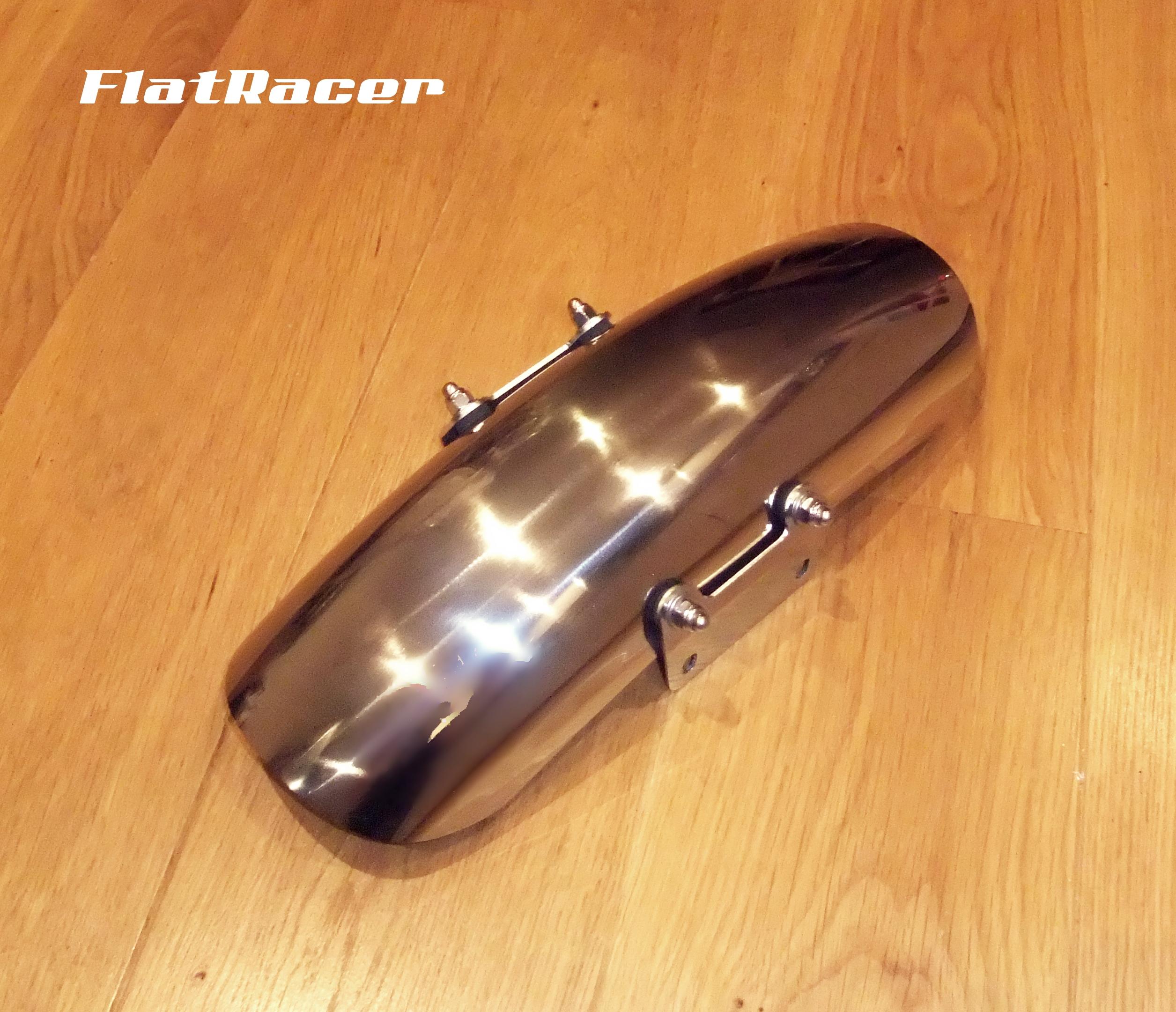 FlatRacer BMW Airhead Boxer Monolever (85 on) stainless steel short front mudguard