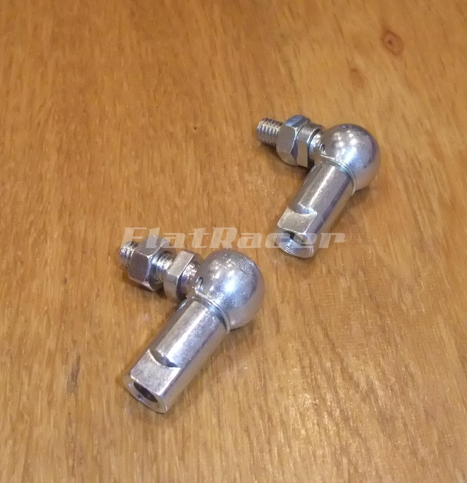 M6 BZP steel ball joints (pair)