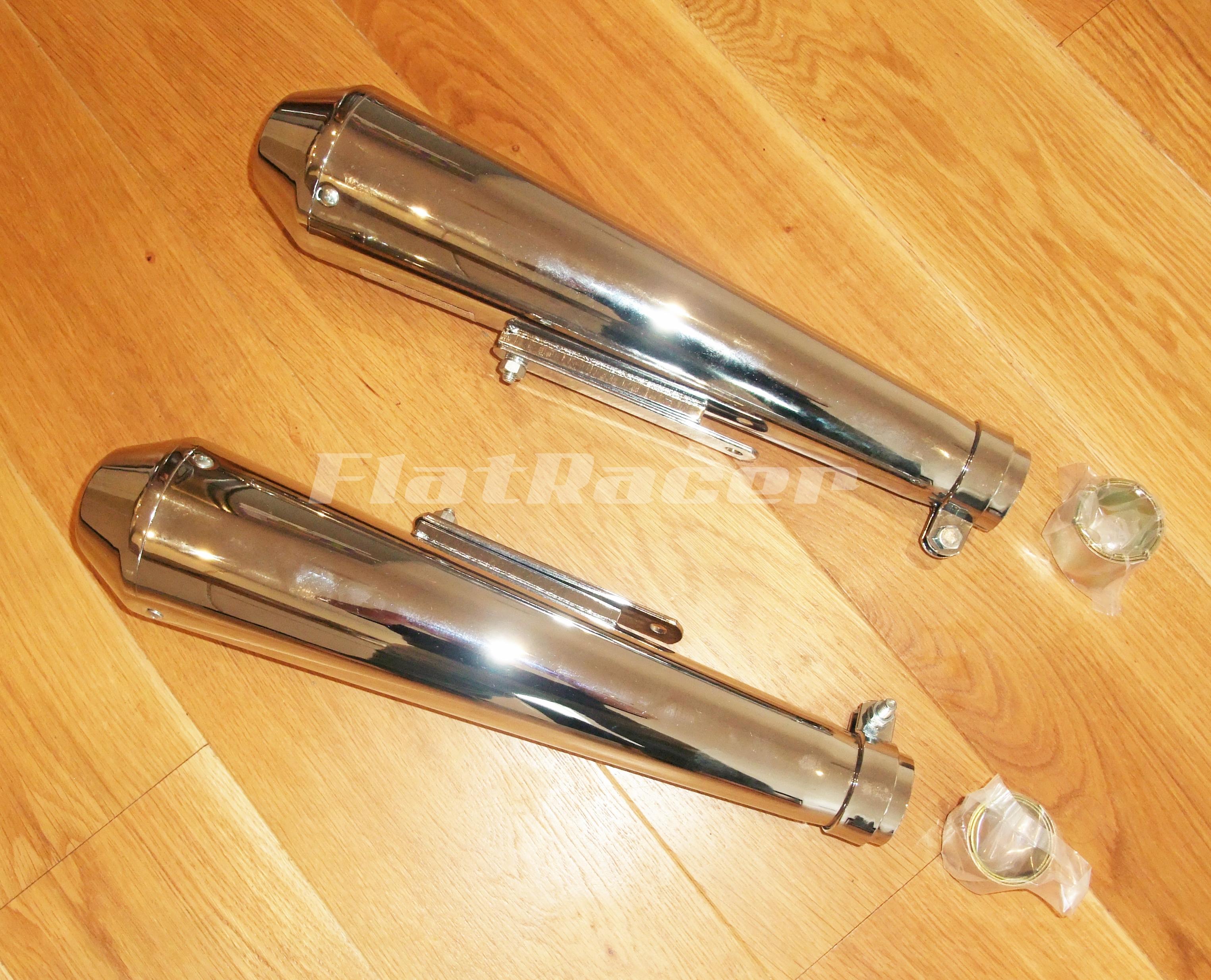 MegaTon Cafe Racer exhaust silencers
