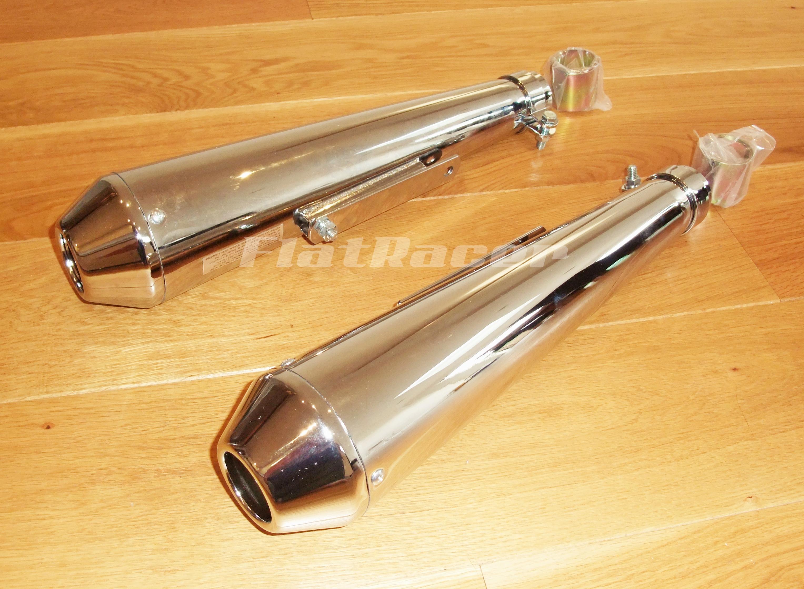 MegaTon Cafe Racer exhaust silencers