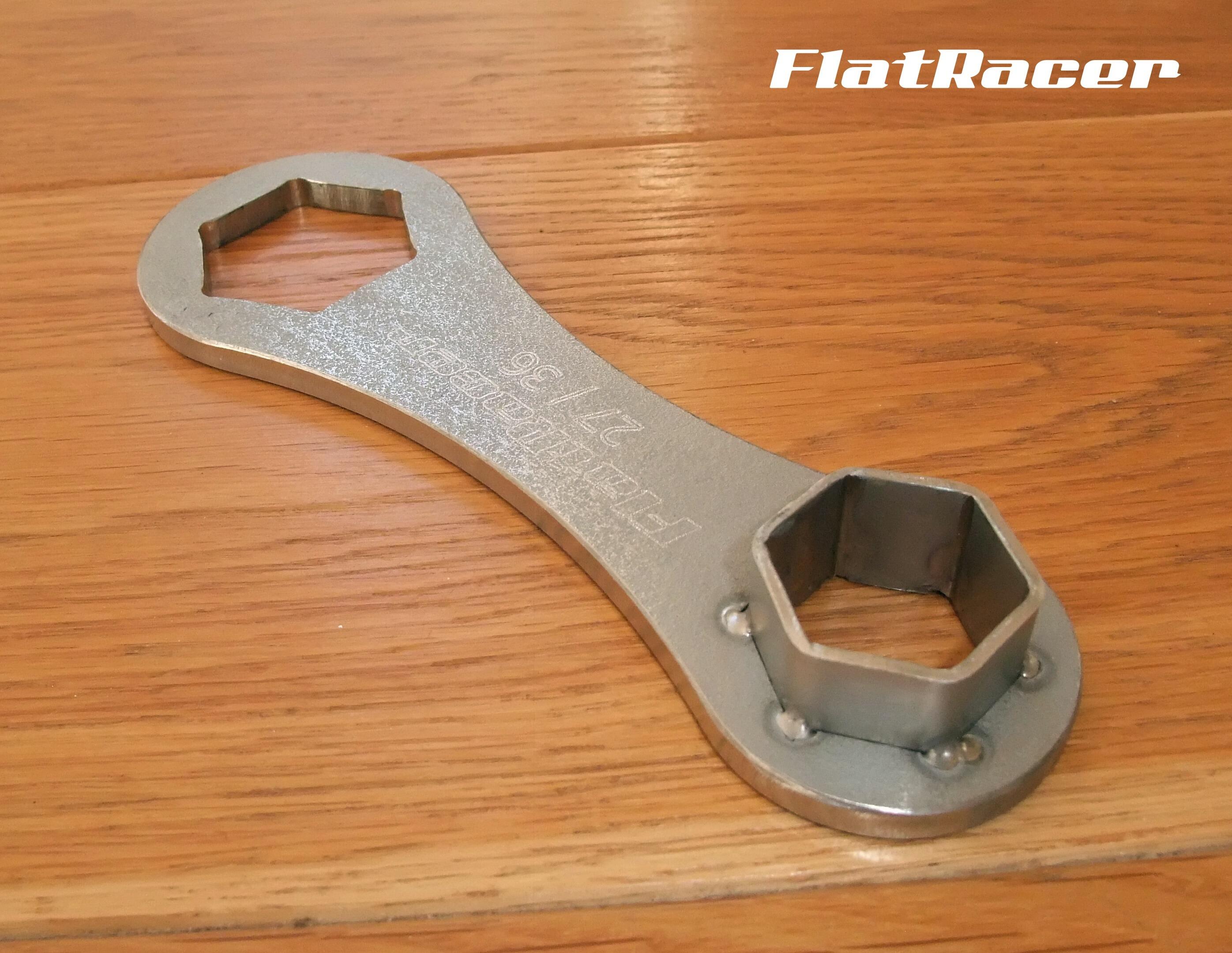FlatRacer BMW R2v 36-27mm forks + swing arm spanner - 71111237857 or  1 237 857 - 36 x 27
