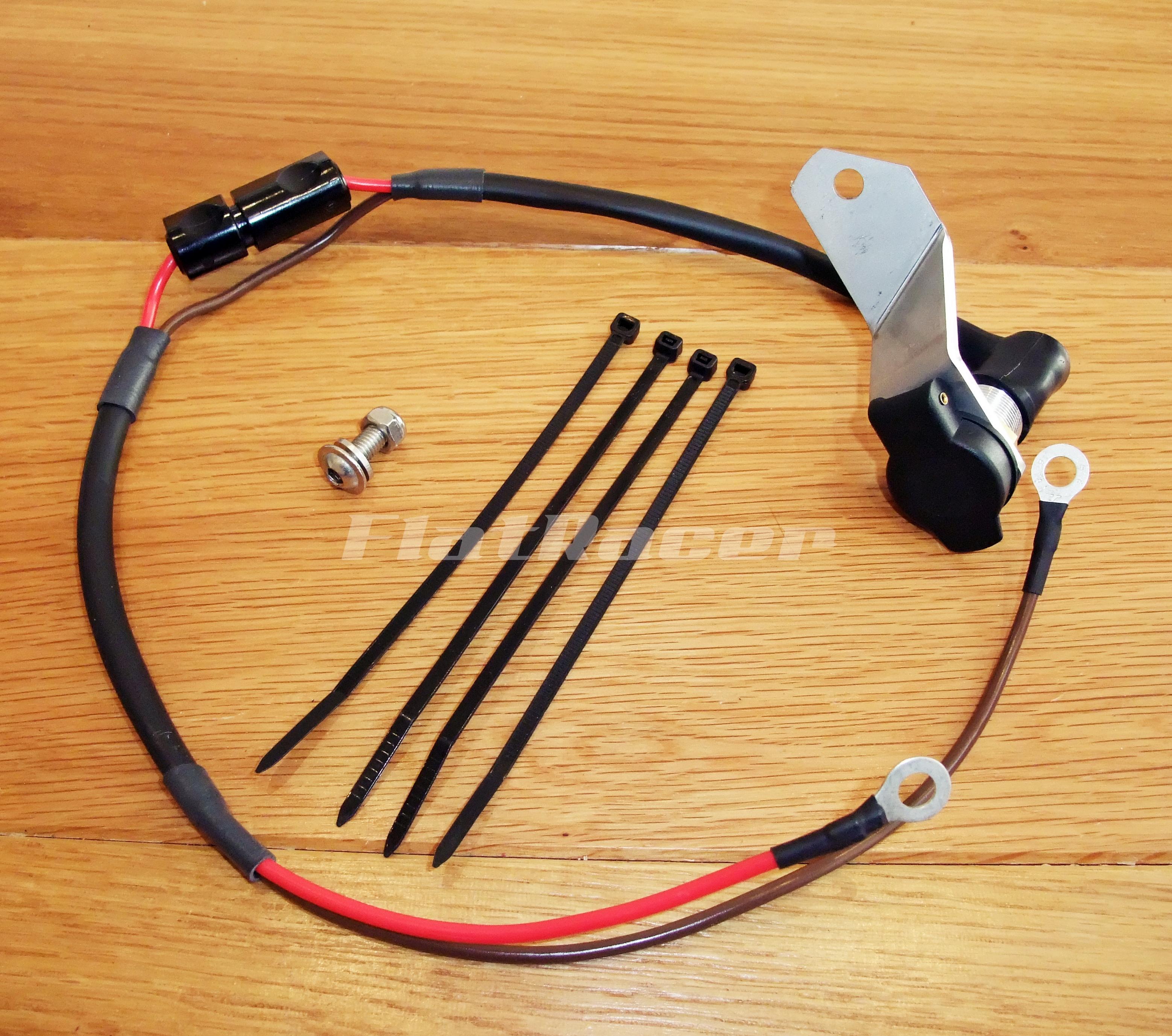 FlatRacer BMW Monolever (85-96) DIN 12v auxiliary power socket kit