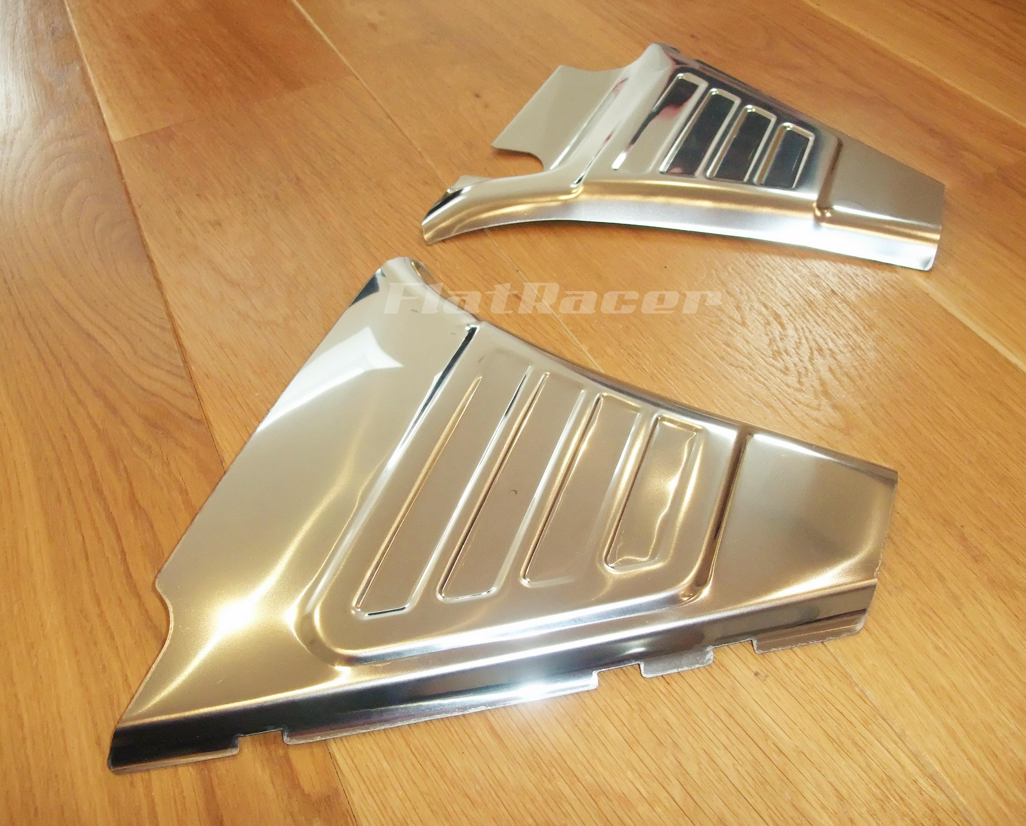 FlatRacer BMW /5 replica stainless steel battery covers / side panels (pair)