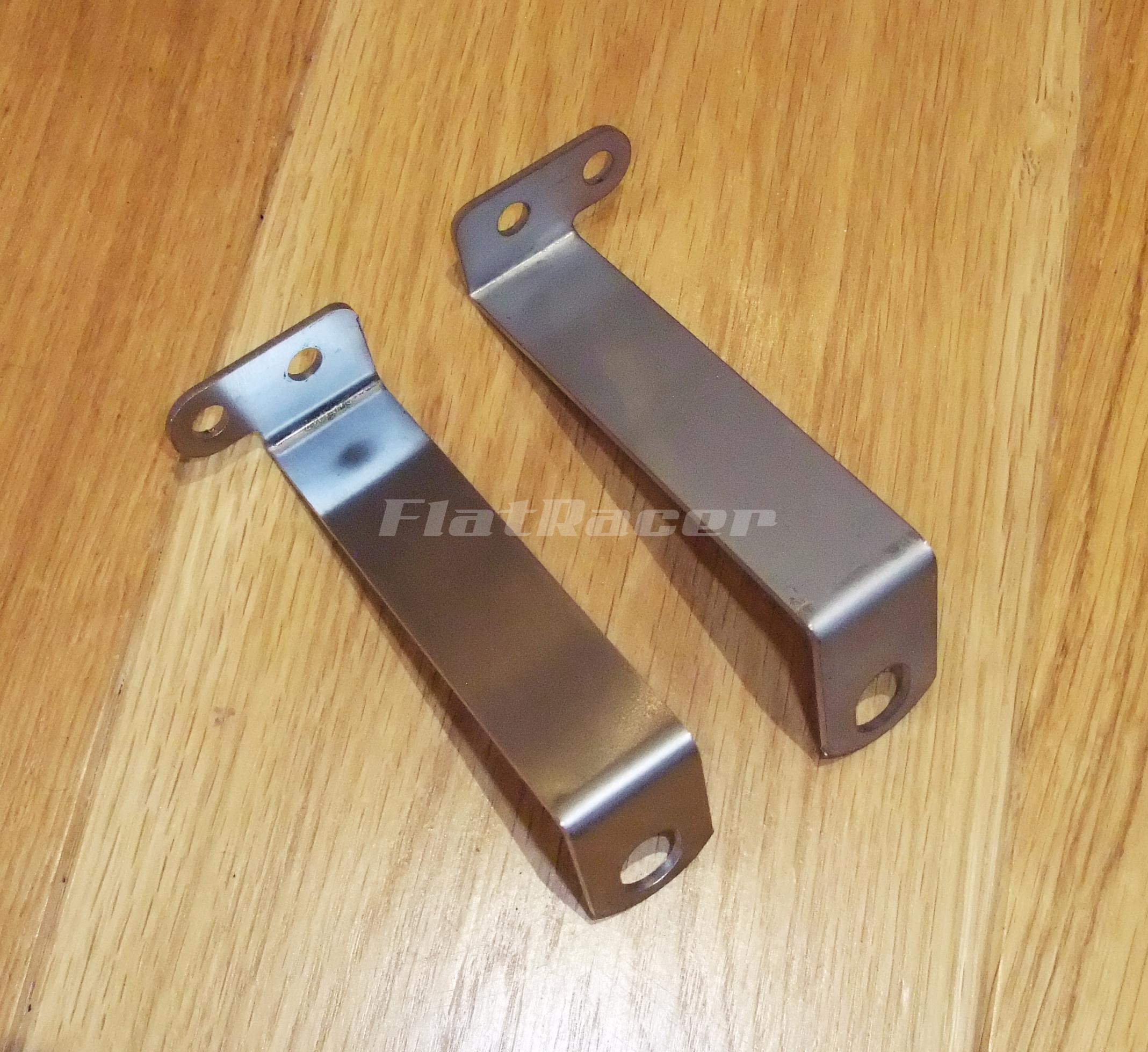 FlatRacer BMW R80 & R100 RS/RT lower fairing stainless steel brackets (pair)