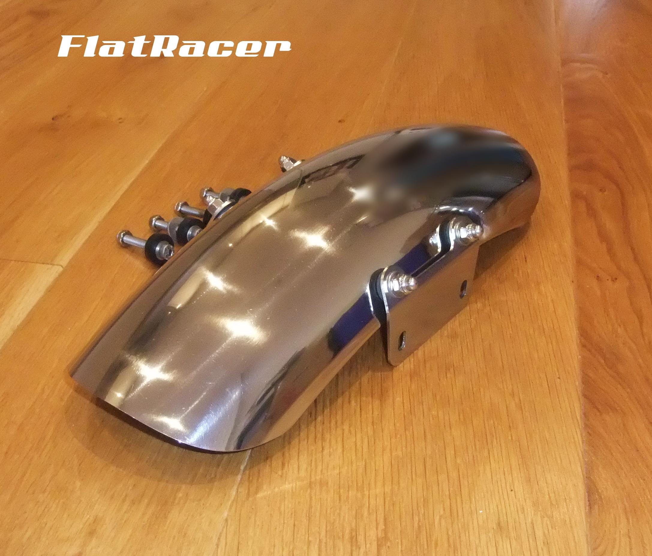 FlatRacer BMW Airhead Boxer Monolever (85 on) stainless steel short front mudguard