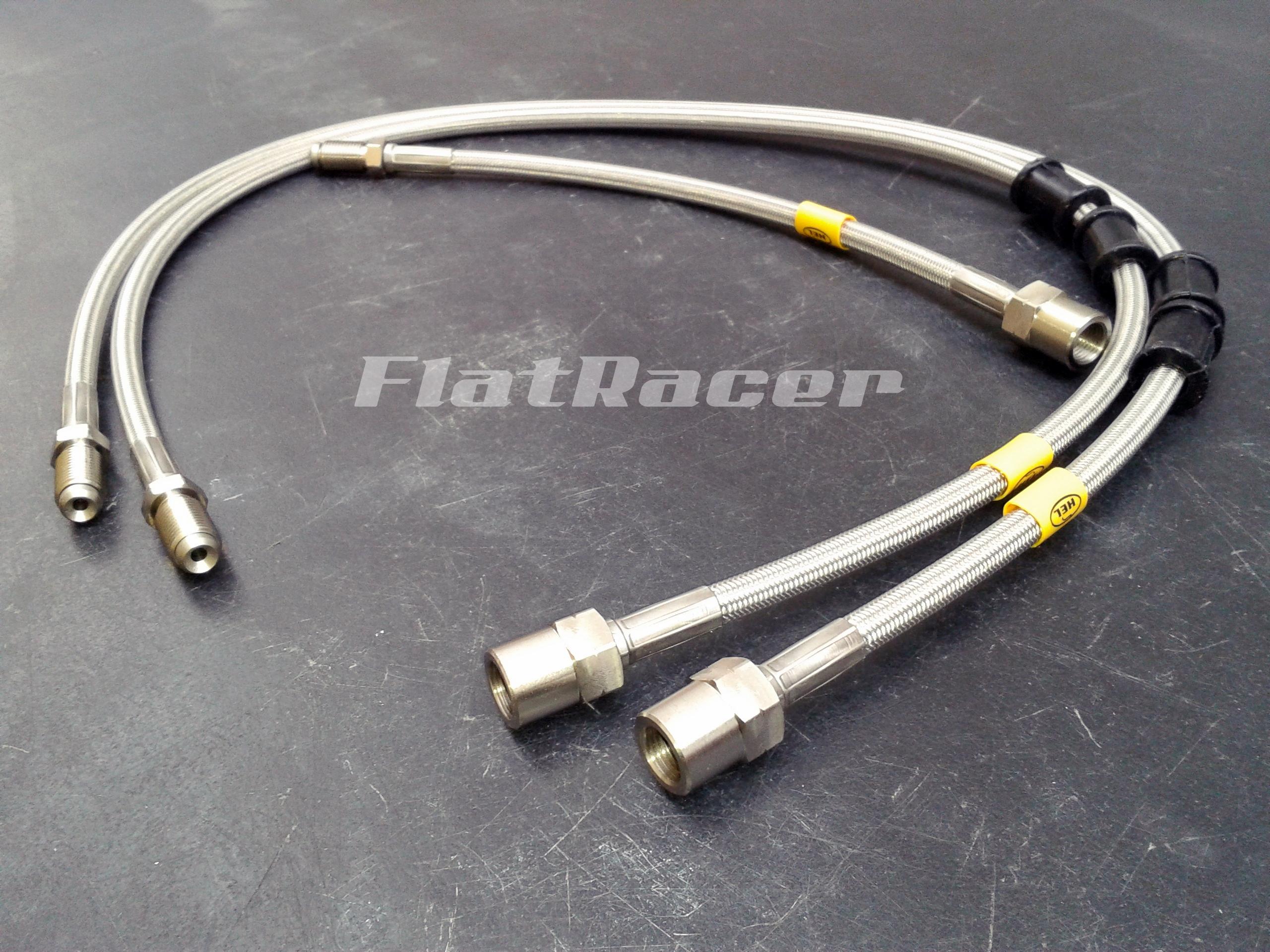 BMW Airhead Boxer Series /7 (81-84) s/s braided brake hoses - FRONT - 3 lines (LOW BARS)