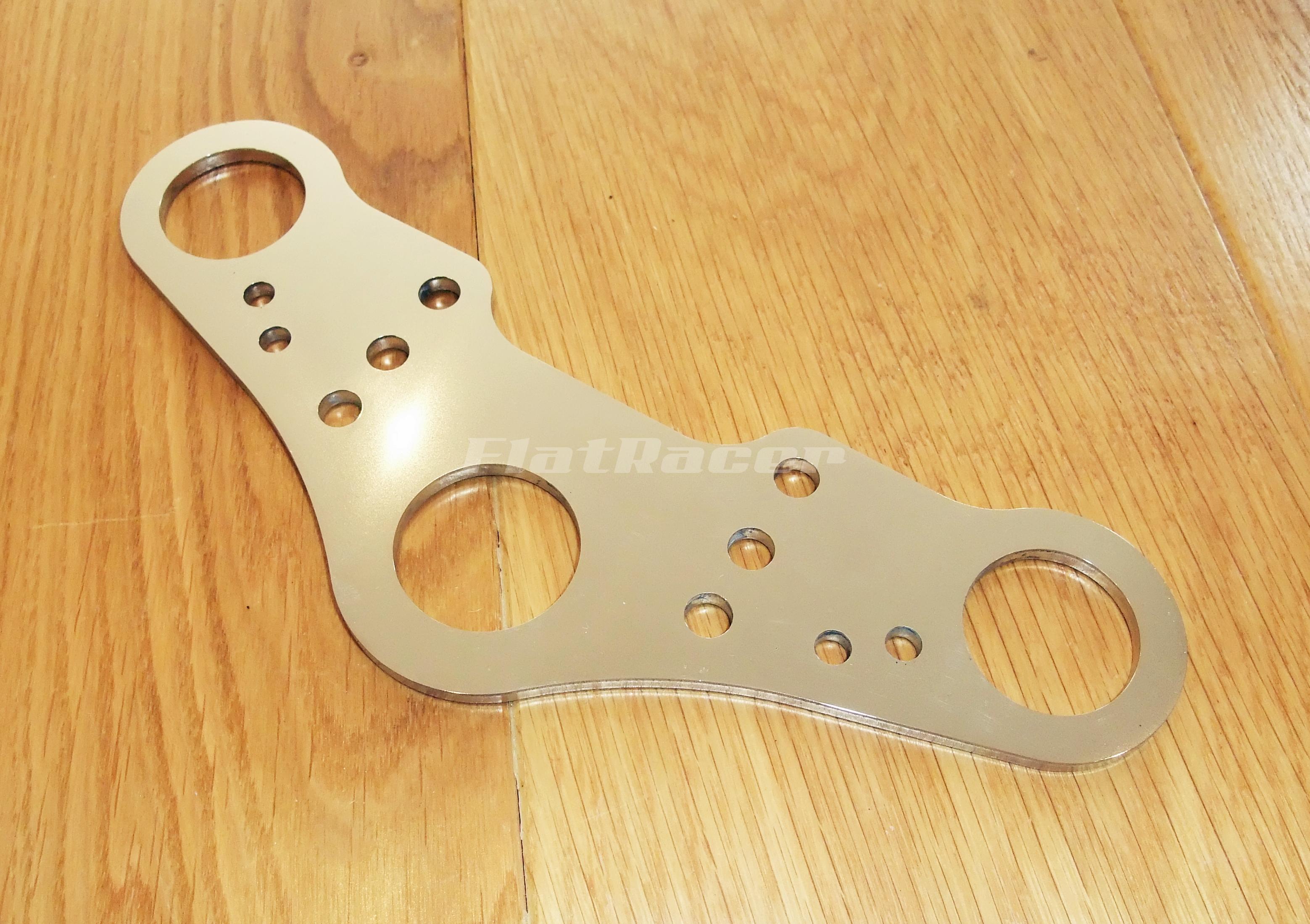 FlatRacer BMW R80 G/S (80-87) stainless steel top yoke plate