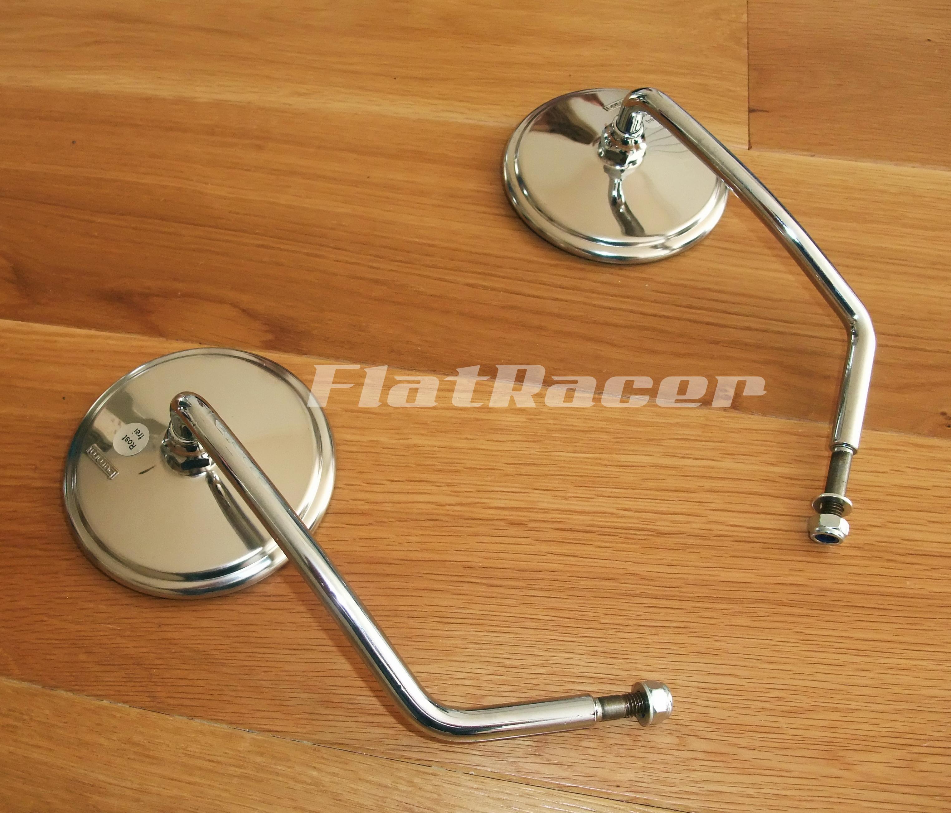BMW Airhead Boxer Chrome & Stainless mirrors (pair)