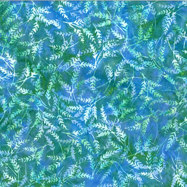 Hoffman batik blue print