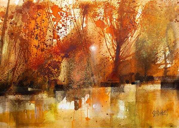 Autumn on My Mind by Sue Howells - original painting