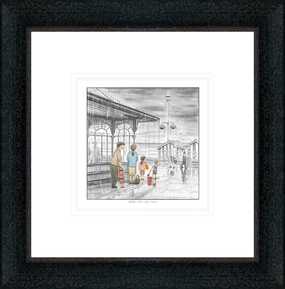 Who's Idea Was This - Sketch by Leigh Lambert - art print LLE220S