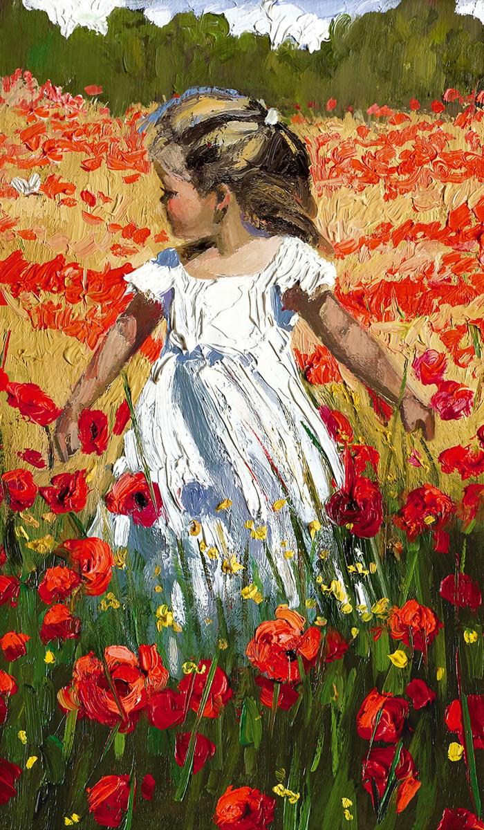 The Butterfly Amongst the Poppies by Sherree Valentine Daines  ZDAI281