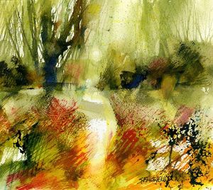 Autumn Morning by Sue Howells - original painting