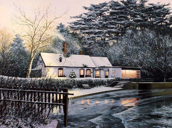Winter Cheer by Stephen Brown - landscape art print