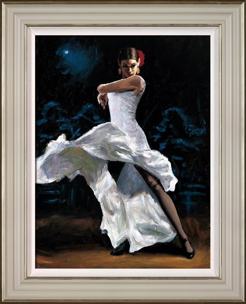 Flamenca de Blanco by Fabian Perez - canvas art print LPEZ1445