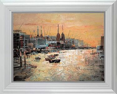 Low Tide, Battersea by Tom Butler - Limited Edition art print LBTL075