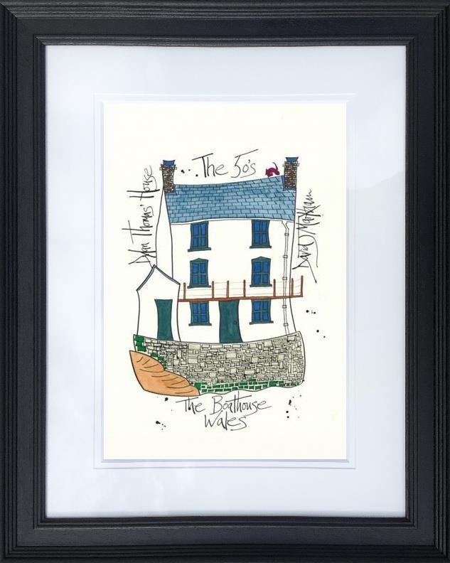 Dylan Thomas' House by Dave Markham - Limited Edition art print DME014