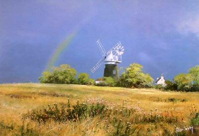 Paston Windmill, Norfolk by Robin Smith - landscape art print