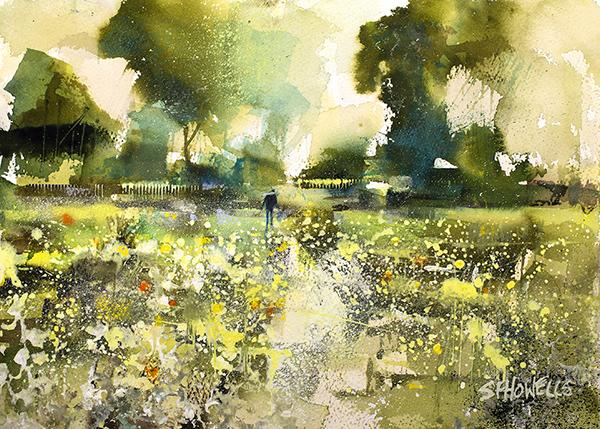 Life!! Is a Walk in the Park by Sue Howells - original painting