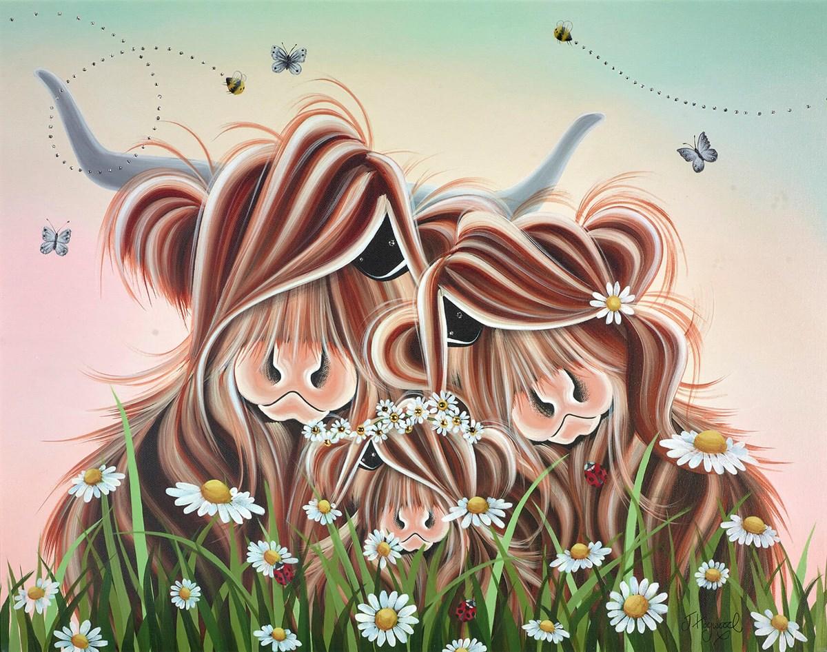 Flower Fairy by Jennifer Hogwood - framed canvas art print LHOJ072.