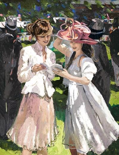 Royal Ascot Ladies Day II by Sherree Valentine Daines - print ZDAI222