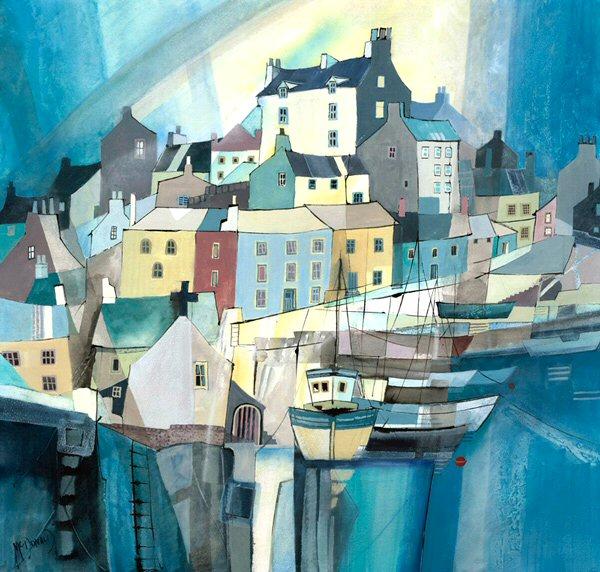 Harbour I by Gillian McDonald - landscape art print