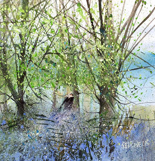 Bluebell Walk by Sue Howells - original painting