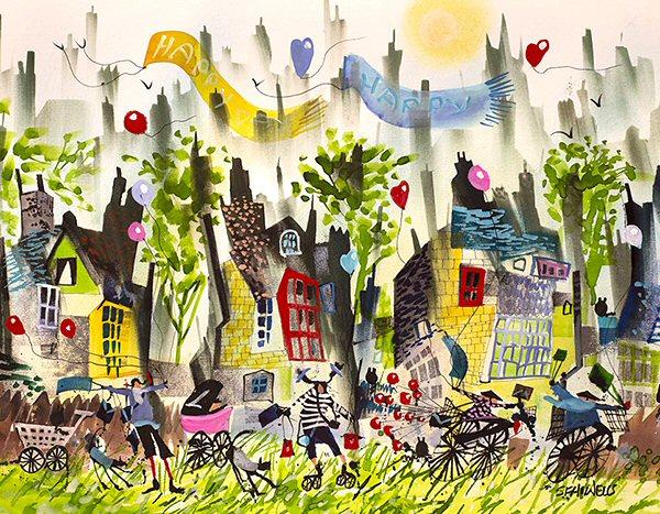 Happy Days by Sue Howells - original painting