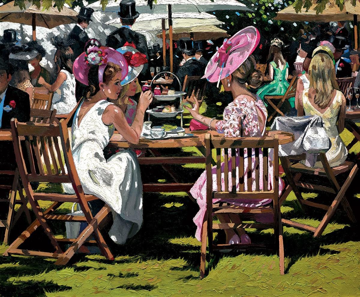 Afternoon Tea at Ascot by Sherree Valentine Daines - art print ZDAI268